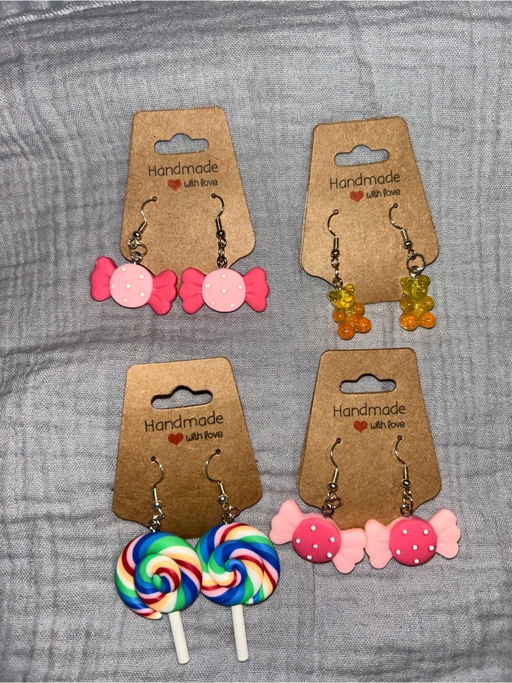 Handmade candy theme earrings